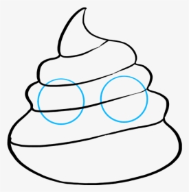 How To Draw Poop Emoji, HD Png Download - kindpng