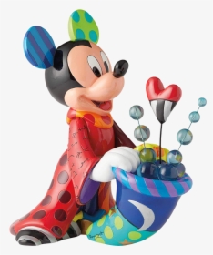 Romero Britto Mickey Mouse Sculpture, HD Png Download, Free Download