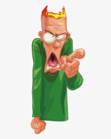 Vector Painted Angry Man Png Download - Portable Network Graphics, Transparent Png, Free Download