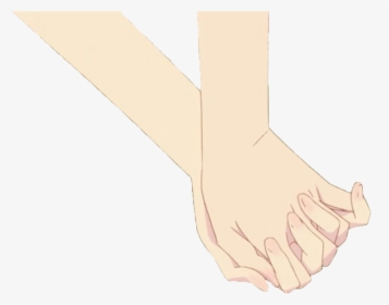 hand #hands #anime #aesthetic #aesthetics #lesbian - Aesthetic Anime  Holding Hands, HD Png Download - kindpng