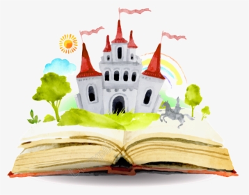 Fairy Tale Clipart Small Castle - Fairy Tale Book Png, Transparent Png, Free Download