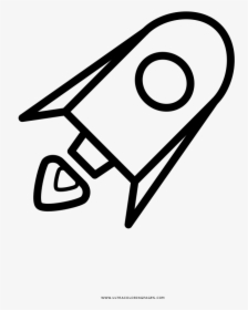 Nave-espacial Coloring Page - Line Art, HD Png Download, Free Download