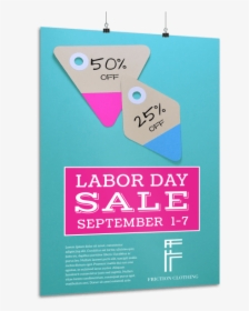 Labor Day Sale Poster Template Preview - Paper, HD Png Download, Free Download