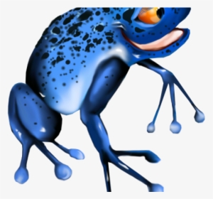 Poison Dart Frog Clipart Cute - Sapo Azul Png, Transparent Png, Free Download
