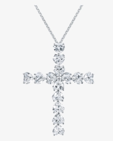 Symbols By Harry Winston, Heart-shaped Diamond Cross, HD Png Download, Free Download