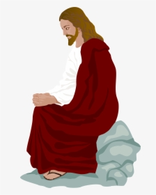 Jesus Christ Png Clipart - Sitting, Transparent Png, Free Download