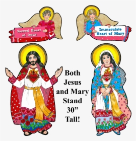 Boho Sacred Heart & Immaculate Heart Combo , Transparent, HD Png Download, Free Download