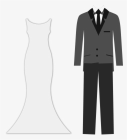 Wedding Outfits Svg Cut File - Tuxedo, HD Png Download, Free Download