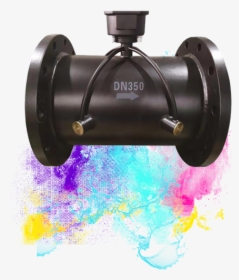 Macro Bulk Ultrasonic Water Flow Meter With Lora Communication - Ball Valve, HD Png Download, Free Download