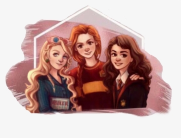 #luna #lovegood #ginny #weasley #hermione #granger, HD Png Download, Free Download