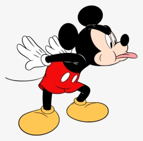 Disney Clipart Mickey Mouse - Mickey Mouse Sticking Out Tongue, HD Png Download, Free Download
