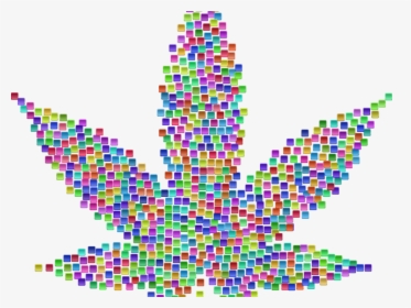 Weed Clipart Rainbow - Cannabis, HD Png Download, Free Download