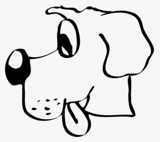 Dog, Tongue, Stuck - Clip Art Dog Head, HD Png Download, Free Download