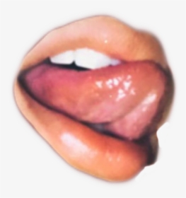 #grunge #lips #tongue #aesthetic #clipart #vintage - Tongue, HD Png Download, Free Download