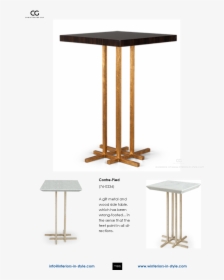 Chris Wood Png 76 0236 Contre Pied A Gilt Metal And - End Table, Transparent Png, Free Download