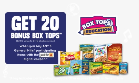 Box Tops For Education Clip, HD Png Download, Free Download