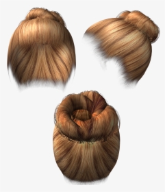 Hair Wig Png - Png Bun Hair, Transparent Png, Free Download