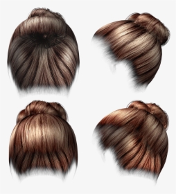 Hair Wig Png - Bun, Transparent Png, Free Download