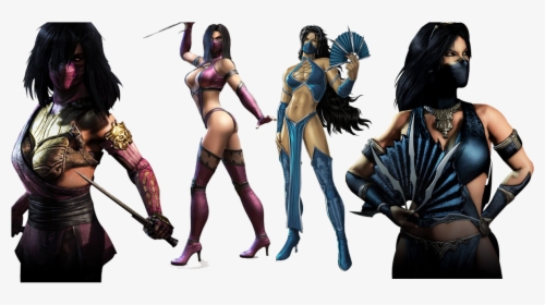 Mileena And Kitana Mk9/mkx Comparison - Mortal Kombat Kitana Comparison, HD Png Download, Free Download