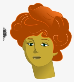 Forehead,head,art - Kızıl Saçlı Kadın Portresi, HD Png Download, Free Download