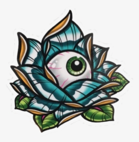 #stickergang #eye #of #the #lotus #whoa #crazy #weird - Cartoon, HD Png Download, Free Download