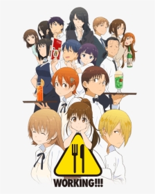 [anime] Third Season Of Working Announces Premiere - Working 3 Anime, HD Png Download, Free Download