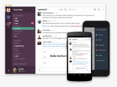 Slack Messenger For Mobile And Desctop - Slack Apps, HD Png Download, Free Download
