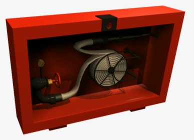 Fire Hose In Glass Case Max Model - Fire Hose Box Revit Family, HD Png Download, Free Download