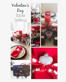 Valentine"s Day Table Setting - Cake, HD Png Download, Free Download