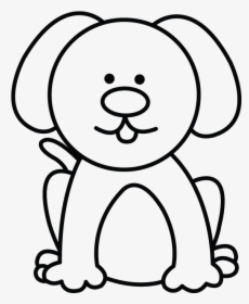 How To Draw A Dog Step - Simple Dog Drawings Easy, HD Png Download, Free Download
