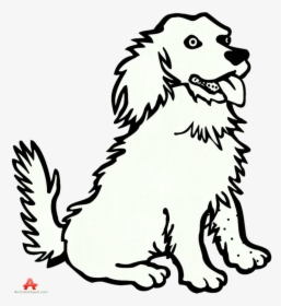 Dog Black And White Drawing In Free Clipart Design - Clipart Image Of Dog Black And White, HD Png Download, Free Download