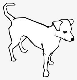 Dog Simple Drawing Svg Clip Arts - Simple Dog Drawing, HD Png Download, Free Download