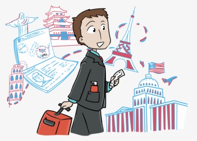 Pricing Apto Anywhere In - Business Traveler Cartoon Png, Transparent Png, Free Download