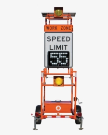 Variable Speed Limit Trailer - Speed Limit Sign, HD Png Download, Free Download