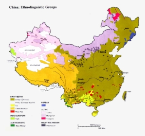 Ethnic Map Of China, HD Png Download, Free Download