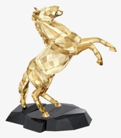 Swarovski Collections Gold-tone Stallion Figurine, - Swarovski Crystal Horse Families, HD Png Download, Free Download