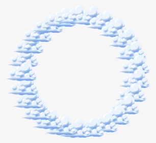 Clouds Frame - Circle, HD Png Download, Free Download
