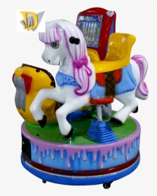 Mini Kids Jumping Amusement Park Ride On Horse Toy - Child Carousel, HD Png Download, Free Download