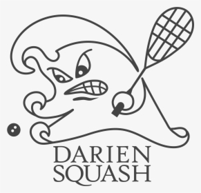 Dariensquash Darien Blue Wave Squash Logo, HD Png Download, Free Download
