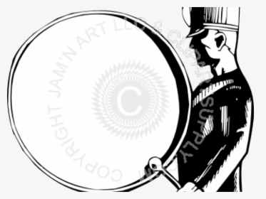 Bass Drum Cliparts - Bass Marching Band, HD Png Download, Free Download