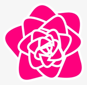 Hot Pink Rose Clip Art, HD Png Download, Free Download