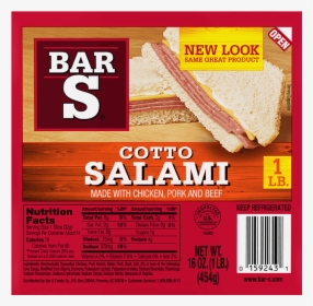 Cotto Salami - Bar S Garlic Bologna, HD Png Download, Free Download