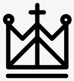 Royal Religion Crown With Cross And Lines - Disegno Di Una Corona, HD Png Download, Free Download