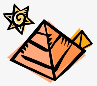 Vector Illustration Of Ancient Great Pyramids On Giza - Triangle, HD Png Download, Free Download