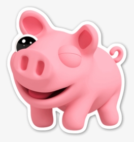 Rosa The Pig Winks Sticker - Rosa The Pig Stickers, HD Png Download, Free Download