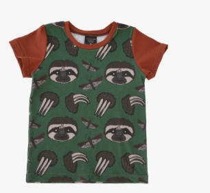 Green Sloth Baby Toddler Kid Tshirt Tee Shirt Top Organic, HD Png Download, Free Download