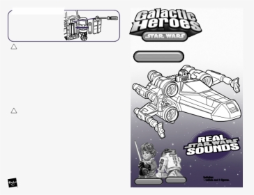 Galactic Heroes Star Wars Manual Hasbro, HD Png Download, Free Download