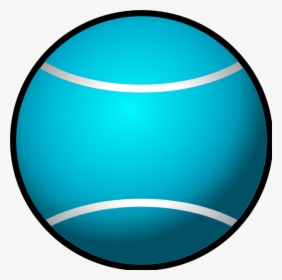 Tennis Ball Simple Vector Clip Art - Blue Tennis Ball Clip Art, HD Png Download, Free Download