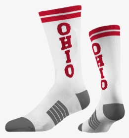 Ohio White Socks [tag] - Hockey Sock, HD Png Download, Free Download