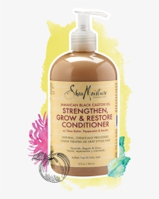 Transparent Shea Moisture Png - Shea Moisture Strengthen Grow Restore Conditioner, Png Download, Free Download